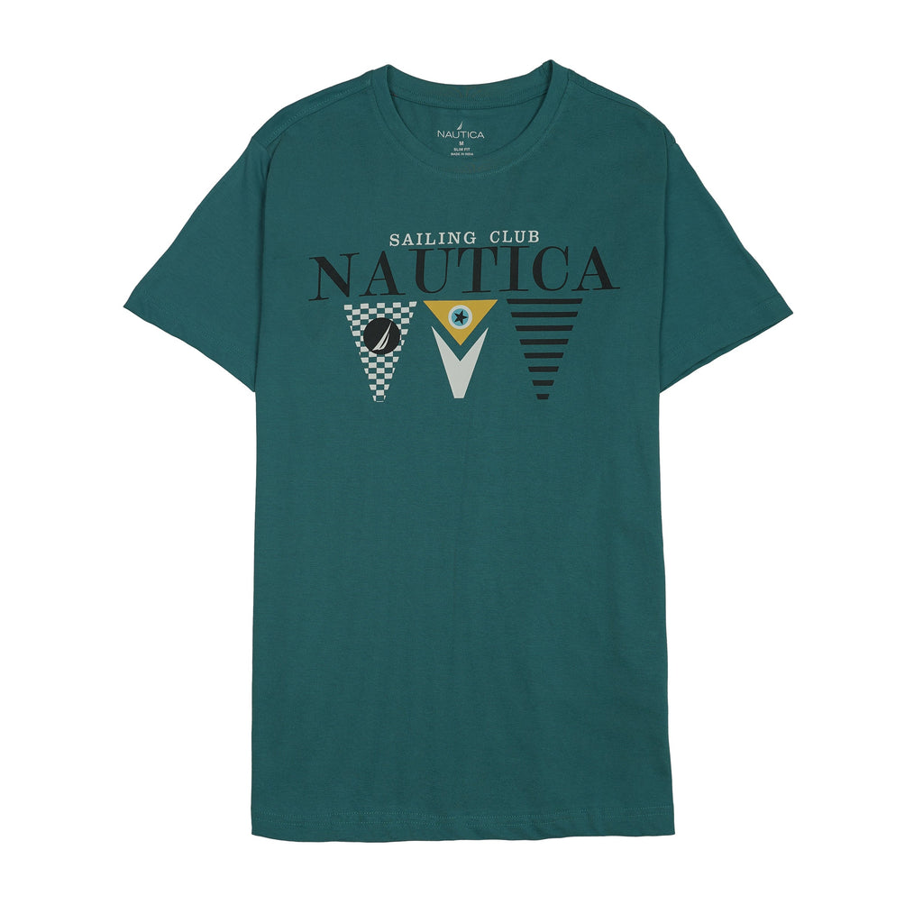 NAUTICA Lush Teal Effortless Fit Short Sleeve T-Shirt