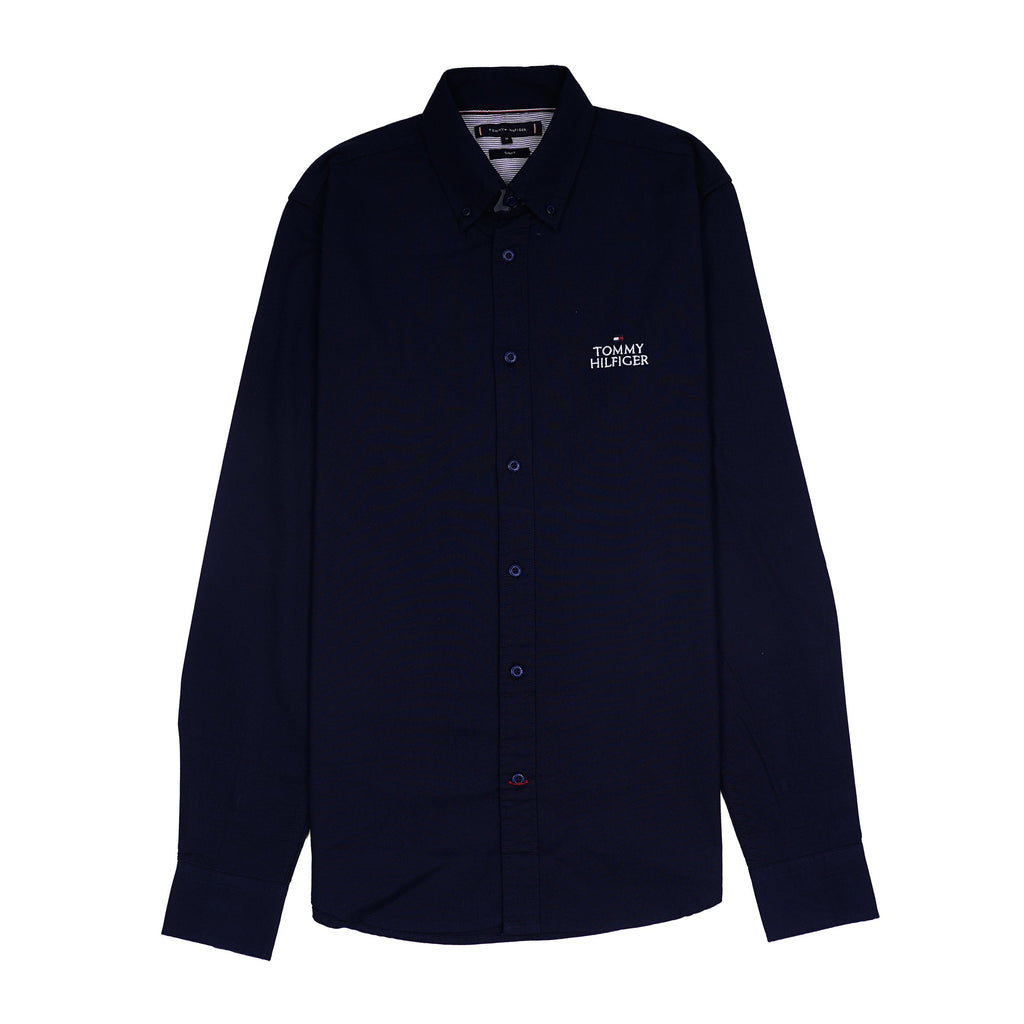 TOMMY HILFIGER Deep Ocean Classic Fit Long Sleeve Button-Up Shirt