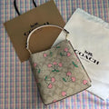 COACH Whispering Blush Elegant Fabric Crossbody Bag