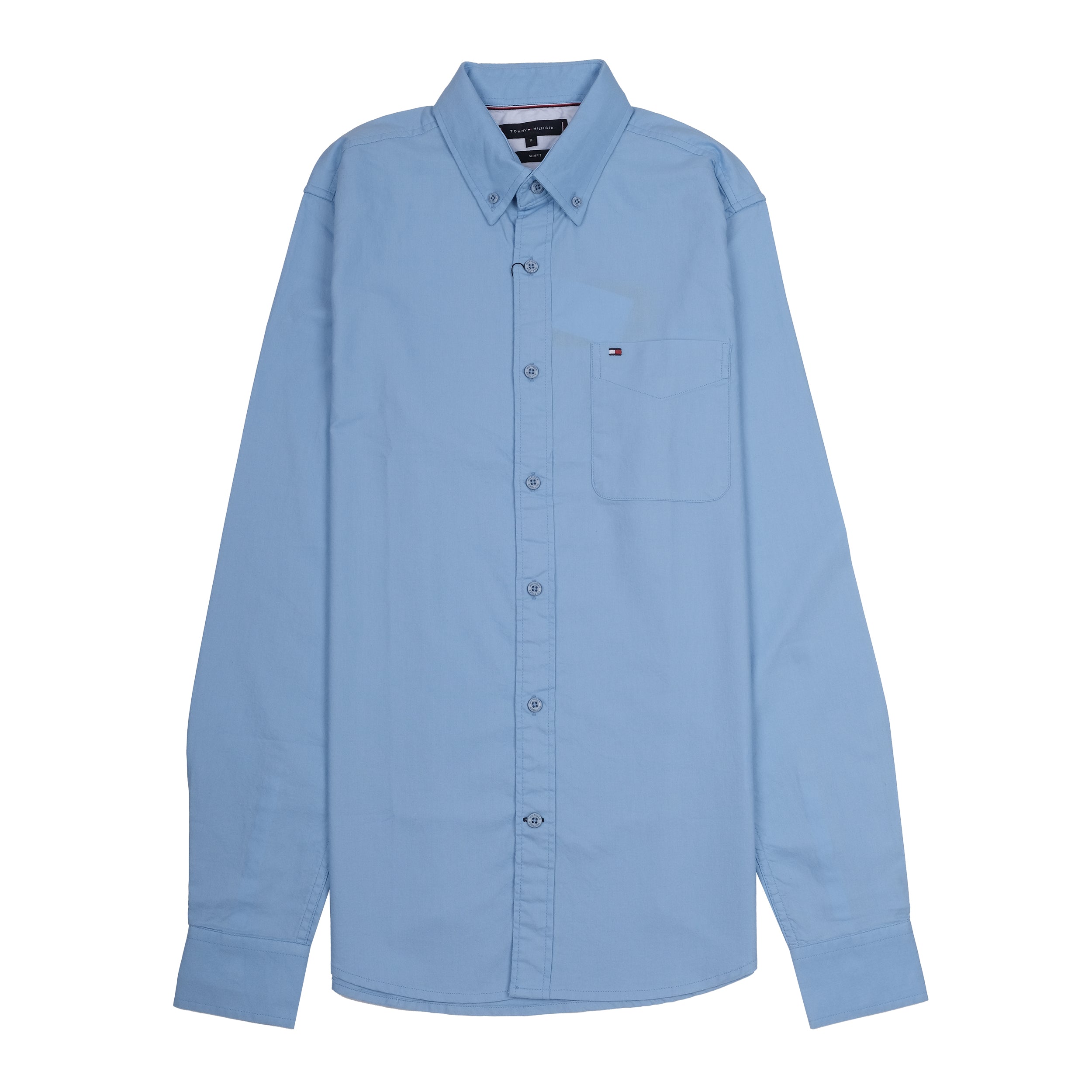 TOMMY HILFIGER Celestial Aqua Classic Fit Long Sleeve Button-Up Shirt