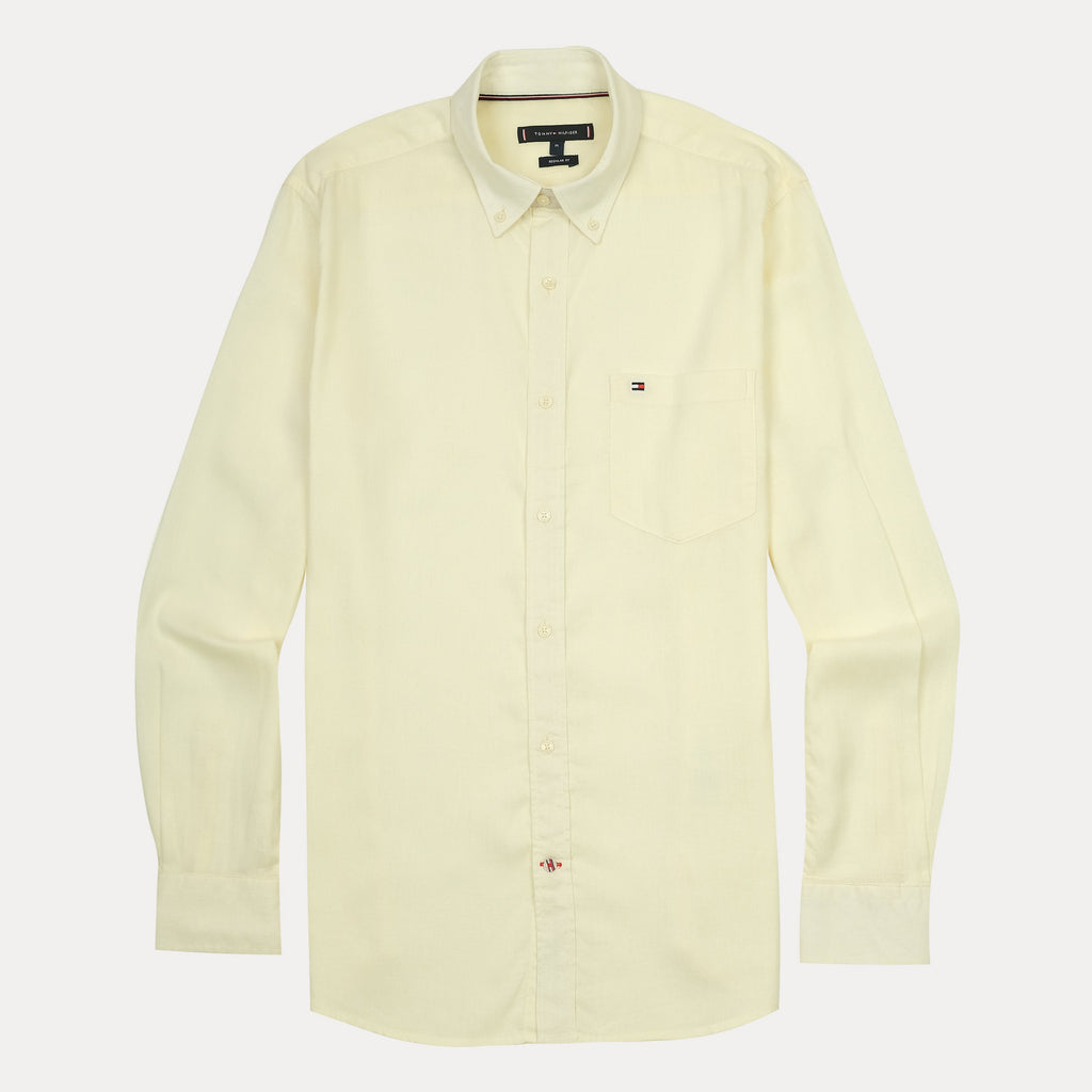 TOMMY HILFIGER Lemonade Whisper Classic Fit Long Sleeve Button-Down Shirt