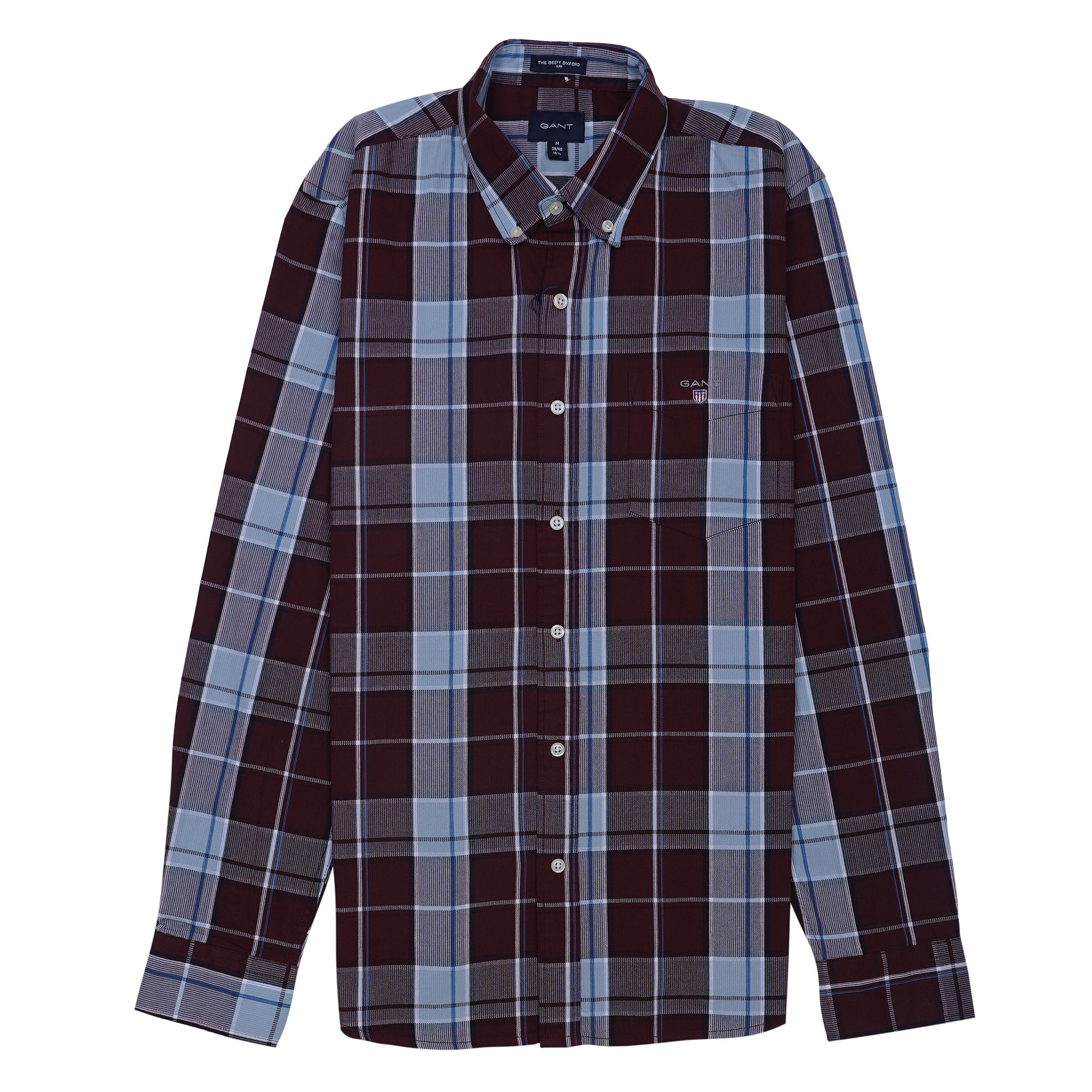 GANT Nebulous Teal Tailored Fit Long Sleeve Oxford Shirt