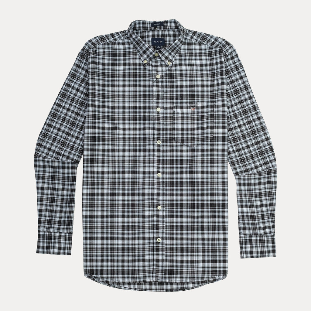 GANT Stormy Charcoal Slim Fit Long Sleeve Button-Up Shirt