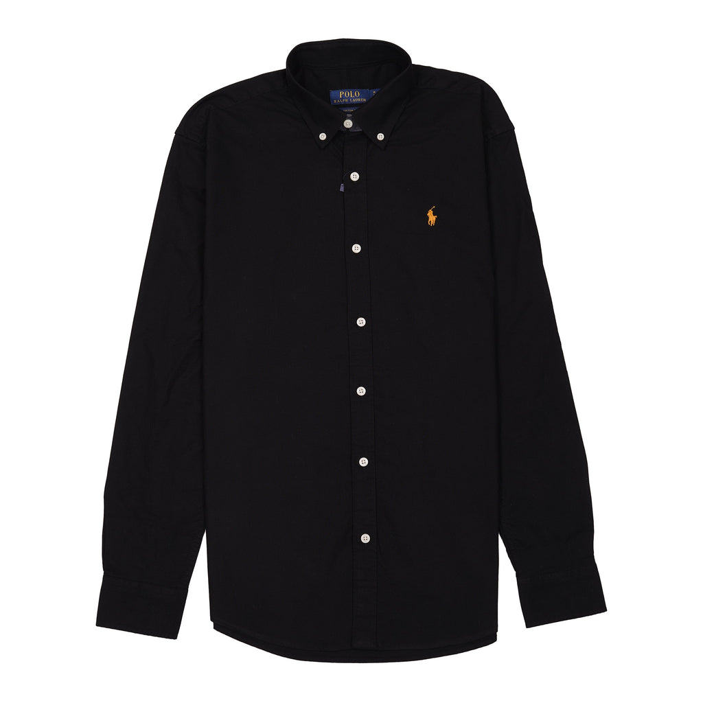 POLO RALPH LAUREN Enchanted Obsidian Custom Fit Long Sleeve Silk-Blend Shirt