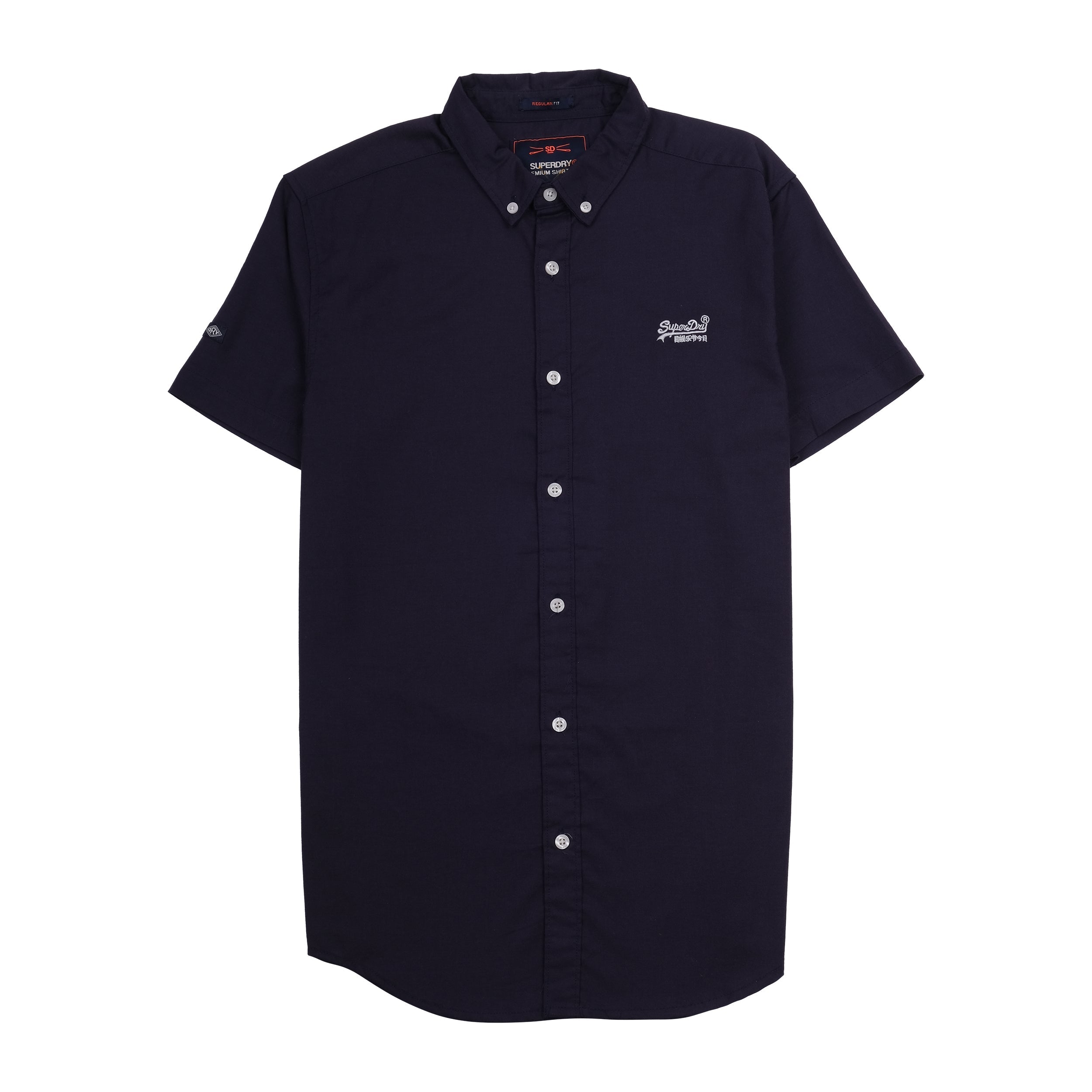 SUPERDRY Deep Ocean Regular Fit Short Sleeve Button-Up Shirt