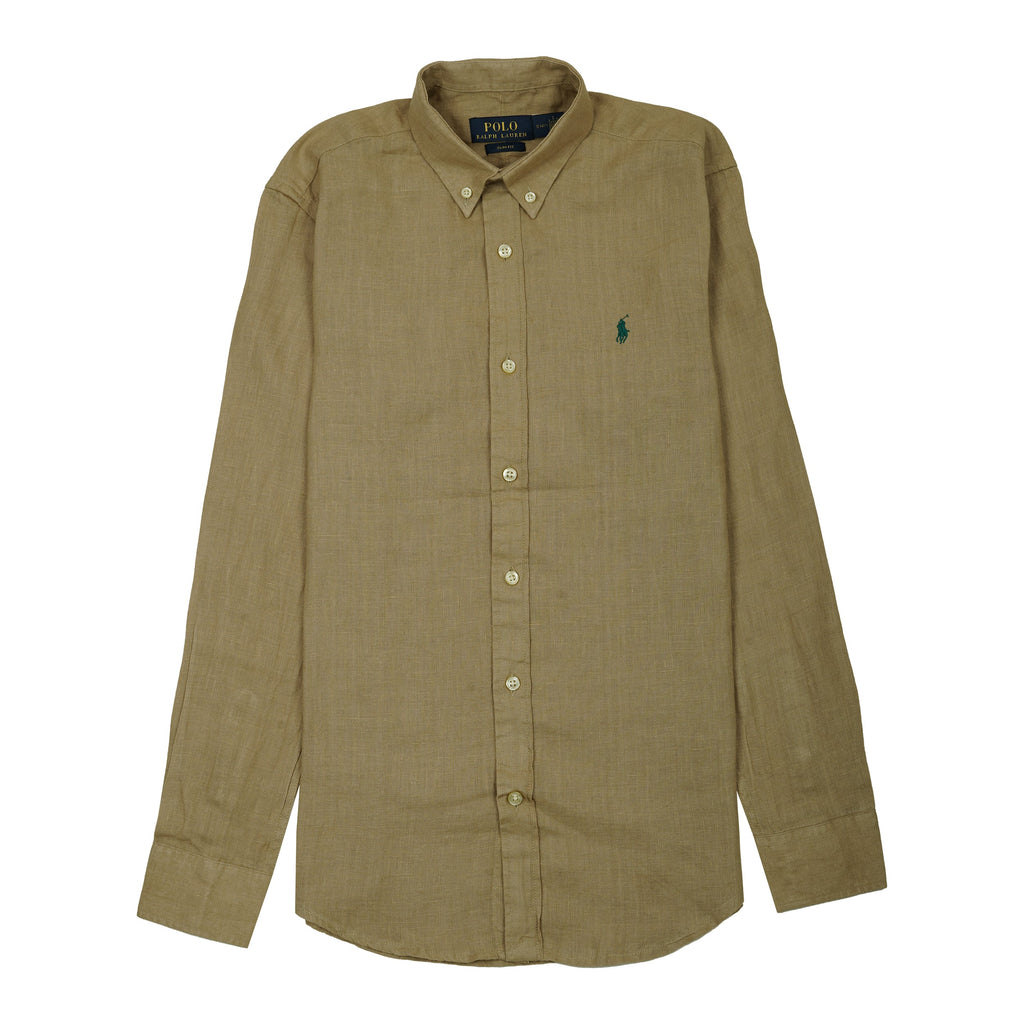 POLO RALPH LAUREN Sunlit Fern Slim Fit Linen Button-Down Shirt
