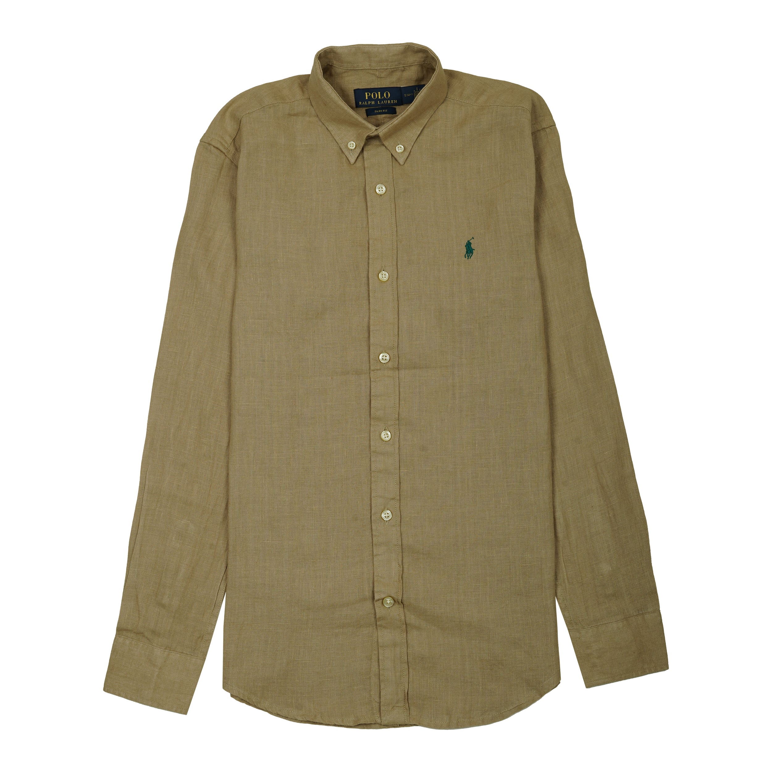 POLO RALPH LAUREN Sunlit Fern Slim Fit Linen Button-Down Shirt