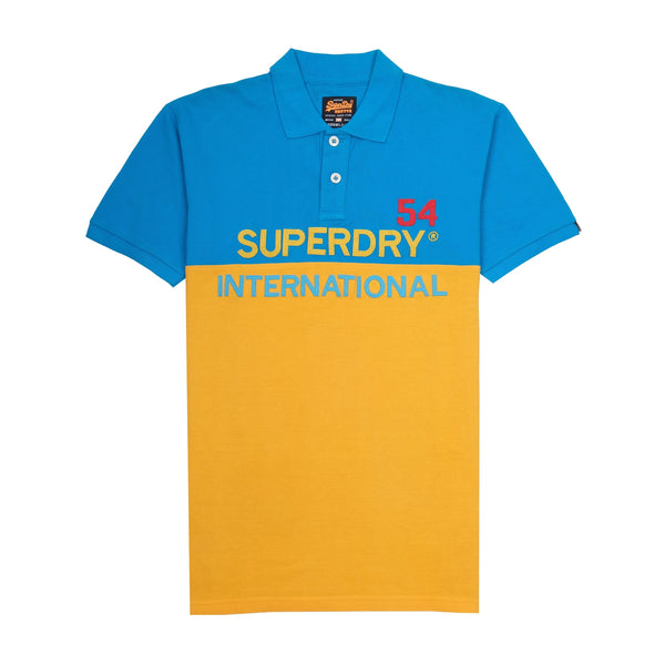 SUPERDRY Azure Wave Classic Fit Colorblock Polo Shirt