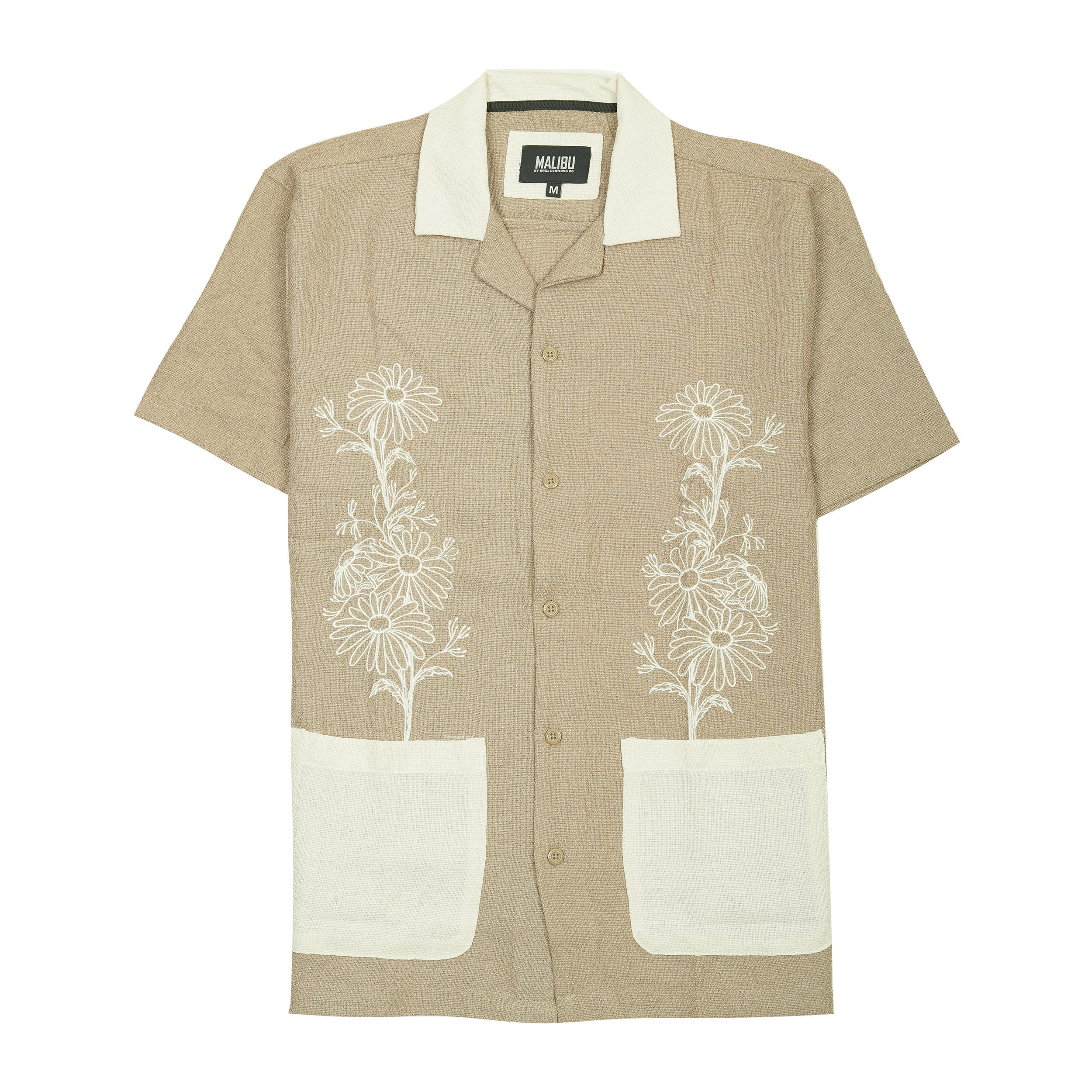 MALIBU Sandstone Blush Relaxed Fit Short Sleeve Shirt