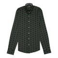 ARMANI EXCHANGE Opulent Cobalt Echo Tailored Fit Long Sleeve Button-Up Shirt