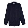 ZARA Lucent Cobalt Echo Tailored Fit Long Sleeve Satin Shirt