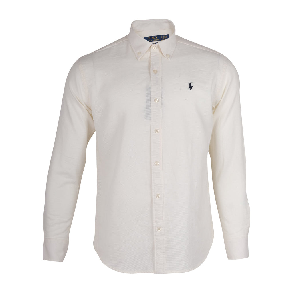 POLO RALPH LAUREN Ivory Whisper Classic Fit Long Sleeve Button-Down Shirt