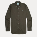 BROOKS BROTHERS Enchanted Moss Tailored Fit Long Sleeve Stretch Oxford Shirt