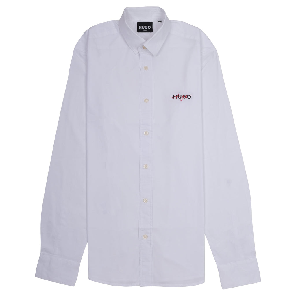 HUGO Frosted Pearl Tailored Fit Long Sleeve Button-Up Shirt