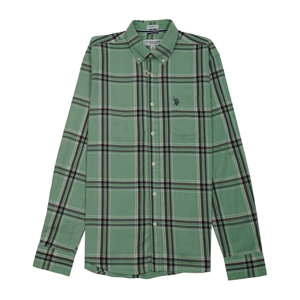 U.S. POLO ASSN. Prismatic Fern Tailored Fit Long Sleeve Shirt