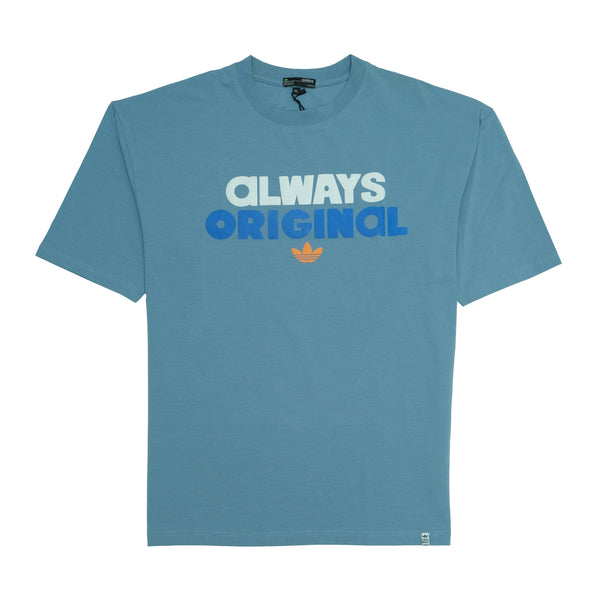 ADIDAS Oceanic Blue Relaxed Fit Graphic Tee