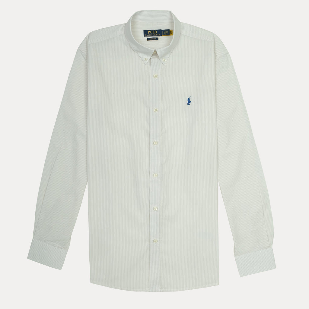 POLO RALPH LAUREN Radiant Pearl Custom Fit Long Sleeve Button-Down Shirt