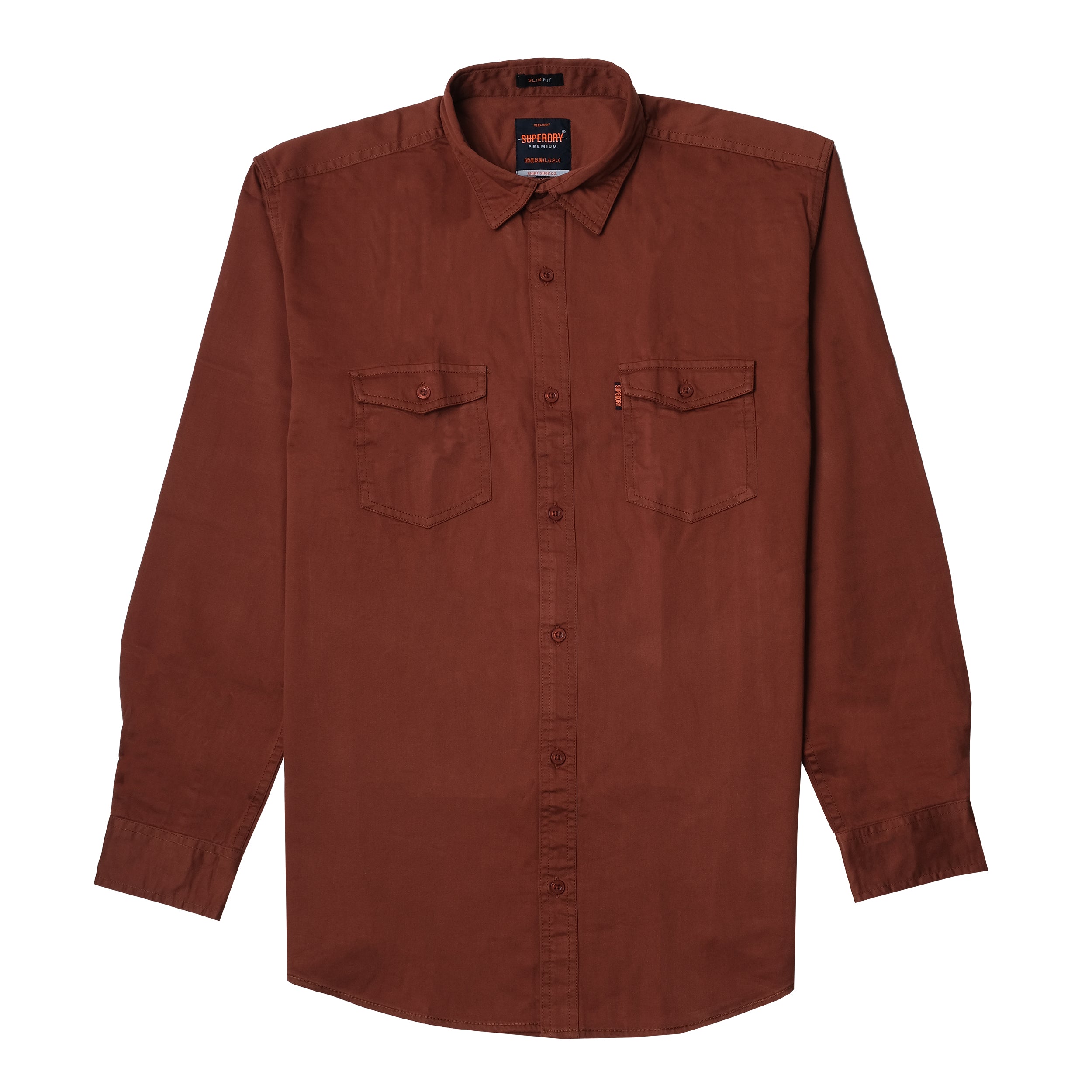 SUPERDRY Ember Clay Classic Fit Utility Shirt