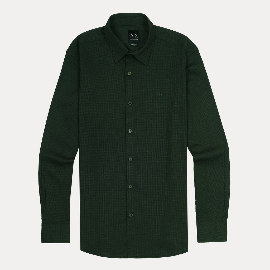 ARMANI EXCHANGE Enchanted Fern Tailored Fit Long Sleeve Shirt