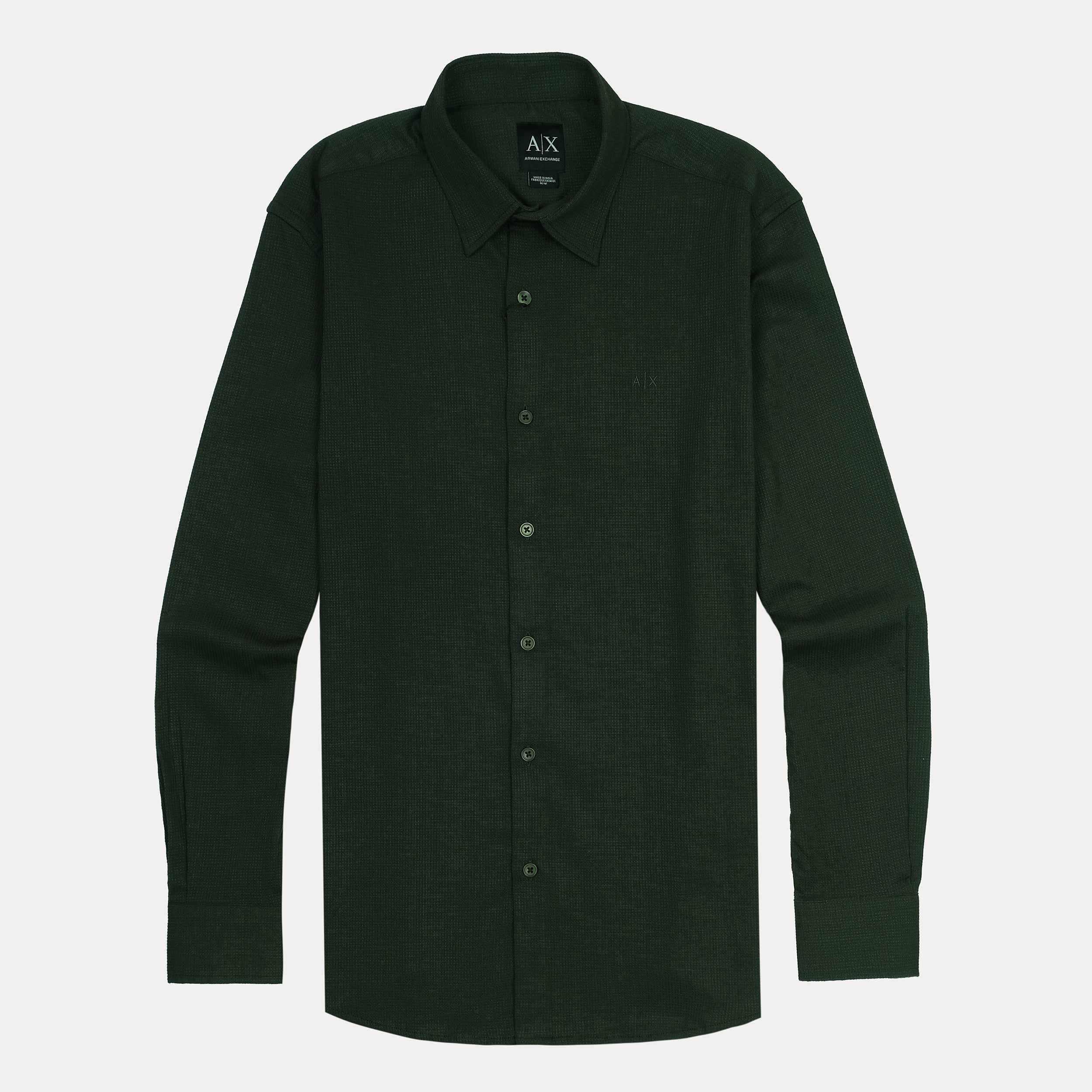 ARMANI EXCHANGE Enchanted Fern Tailored Fit Long Sleeve Shirt