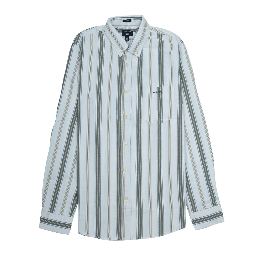 GANT Tranquil Teal Slim Fit Long Sleeve Button-Down Shirt