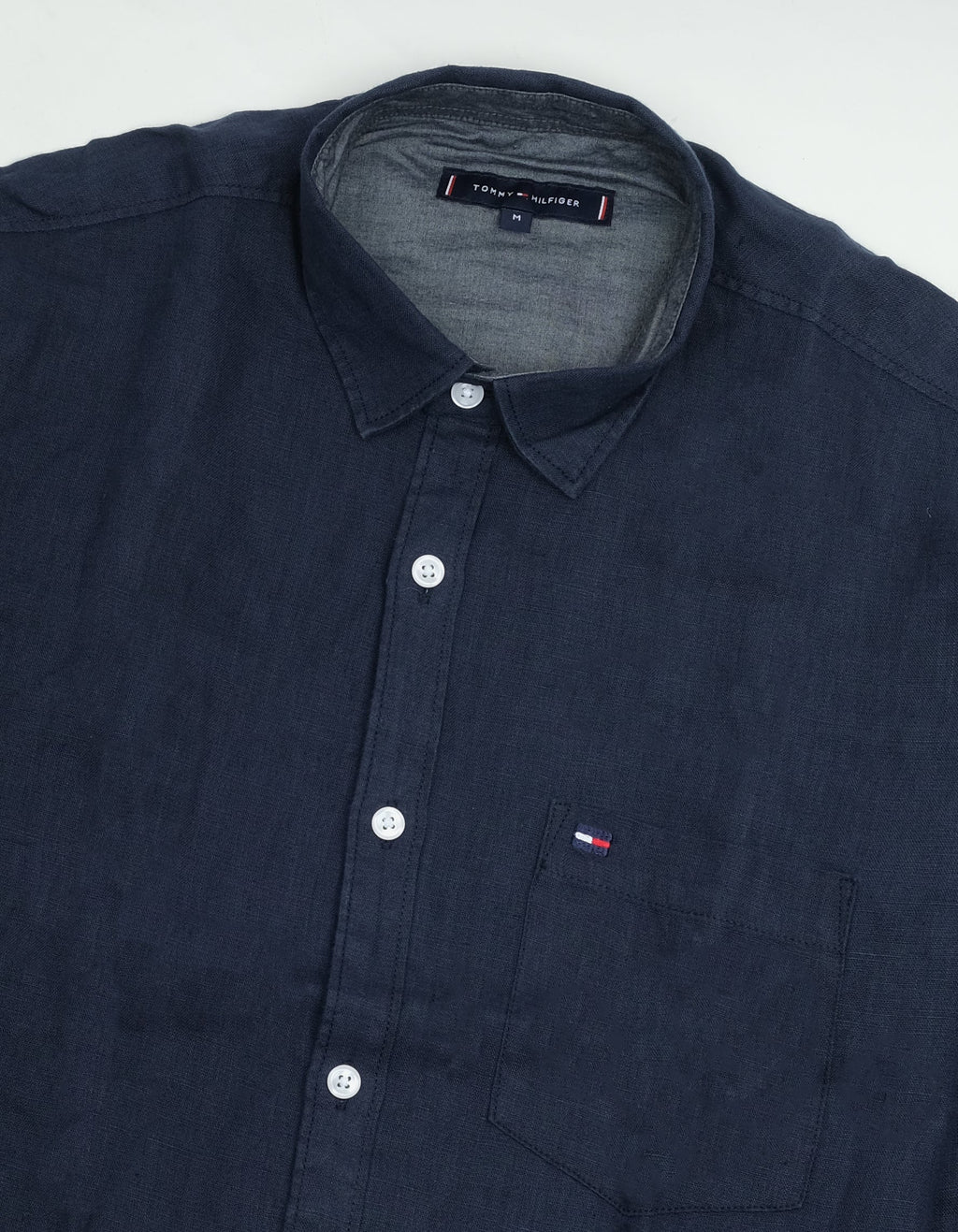 TOMMY HILFIGER Oceanic Navy Classic Fit Long Sleeve Shirt
