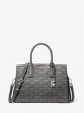 MICHAEL KORS Urban Slate Chic Medium Logo Tote Bag