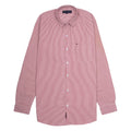 TOMMY HILFIGER Crimson Stripe Classic Fit Long Sleeve Button-Up Shirt