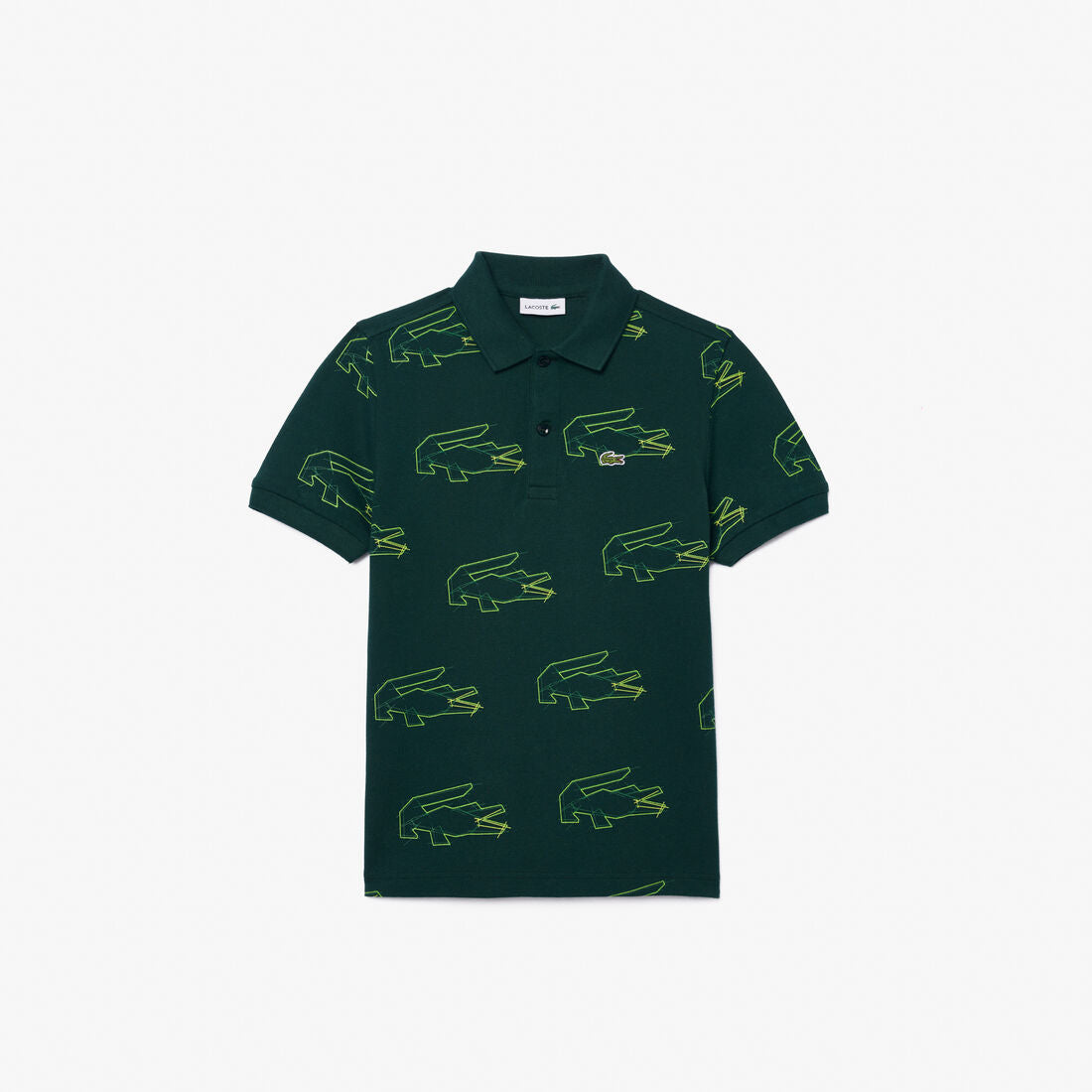 LACOSTE Mystic Pine Slim Fit Short Sleeve Piqué Polo Shirt