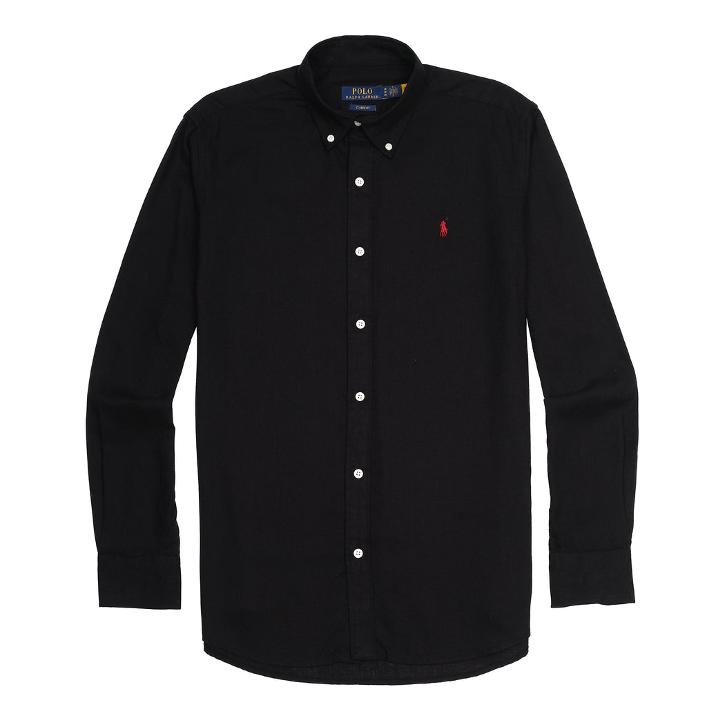 POLO RALPH LAUREN Embered Onyx Classic Fit Long Sleeve Button-Up Shirt