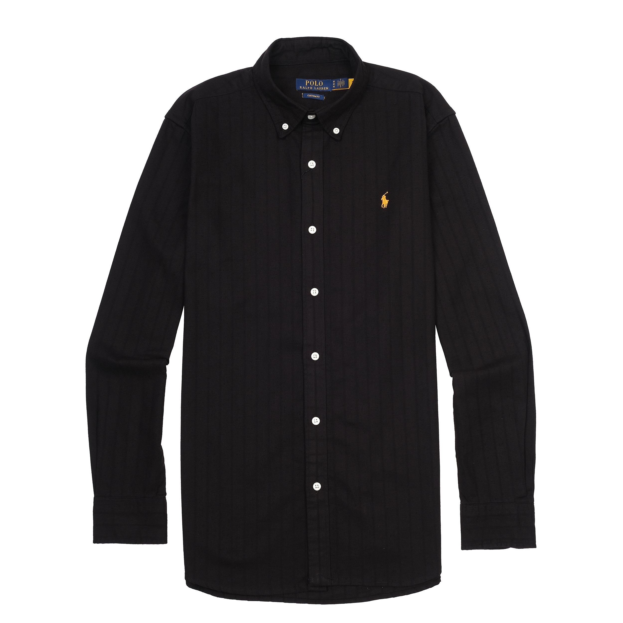 POLO RALPH LAUREN Obsidian Velvet Luxe Custom Fit Long Sleeve Button-Up Shirt