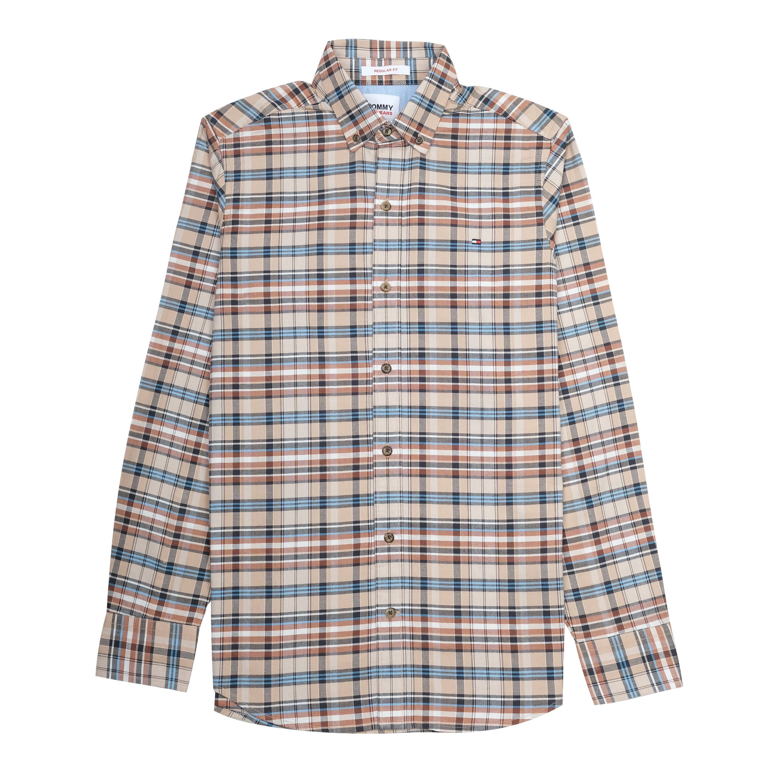 TOMMY JEANS Desert Mirage Regular Fit Long Sleeve Button-Up Shirt
