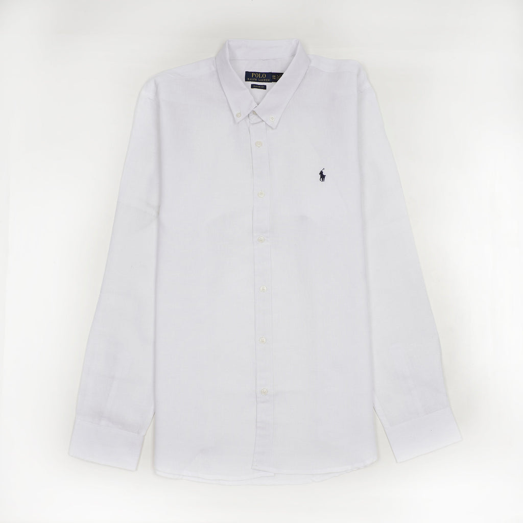 POLO RALPH LAUREN Radiant Pearl Slim Fit Long Sleeve Oxford Shirt