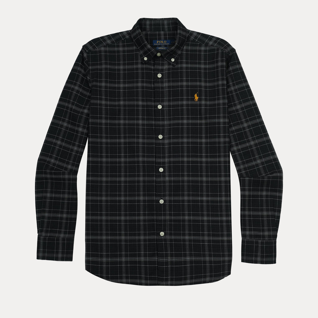POLO RALPH LAUREN Enchanted Onyx Custom Fit Plaid Button-Down Shirt