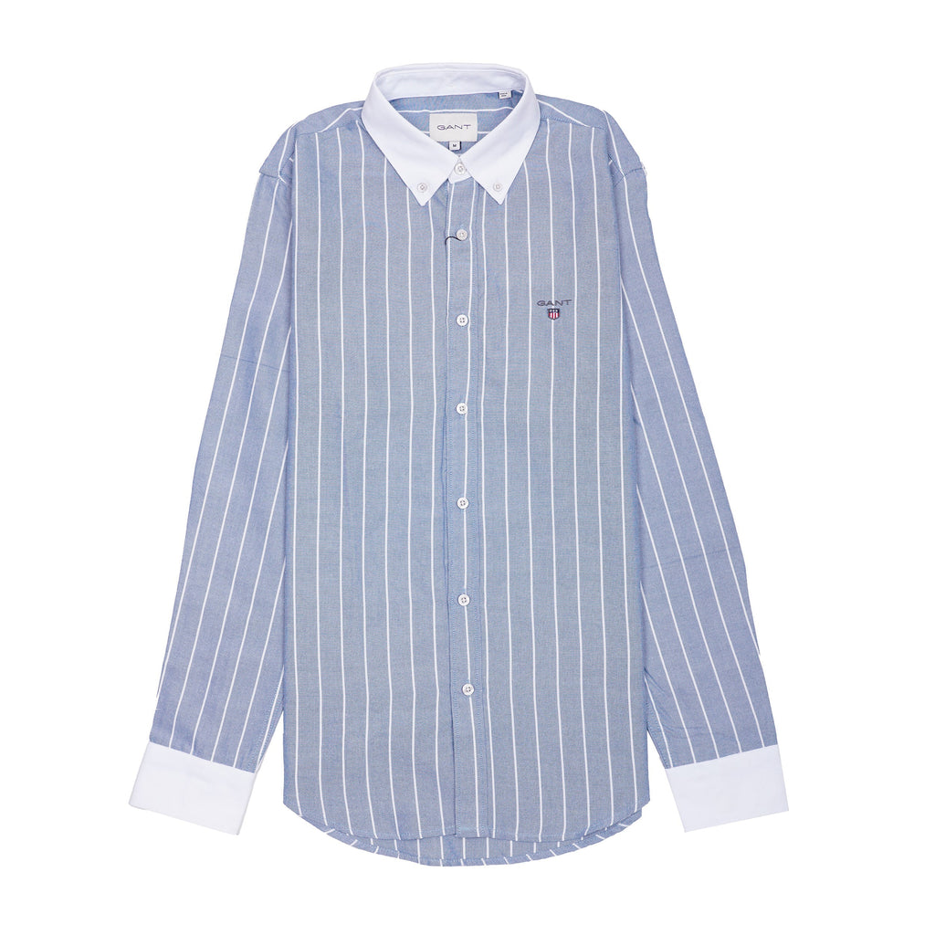 GANT Prismatic Azure Tailored Fit Long Sleeve Button-Up Shirt
