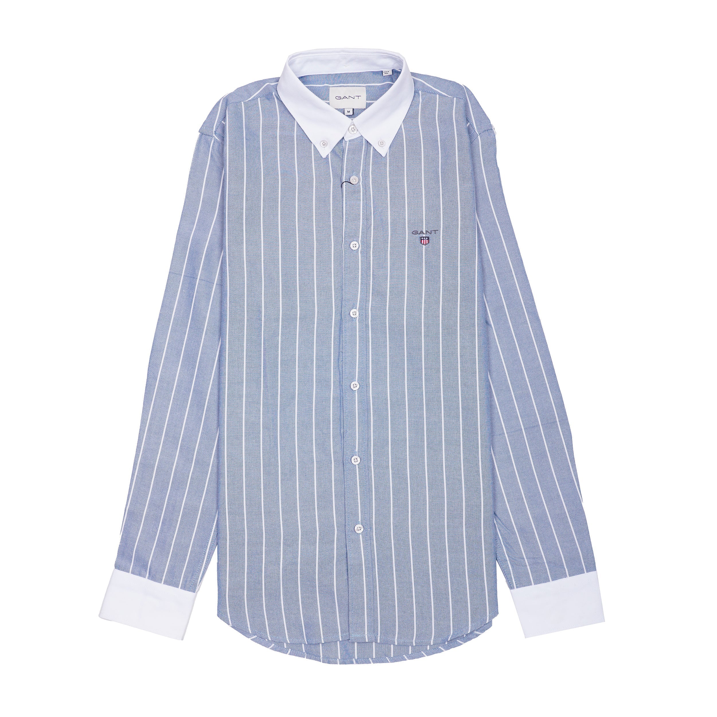 GANT Prismatic Azure Tailored Fit Long Sleeve Button-Up Shirt