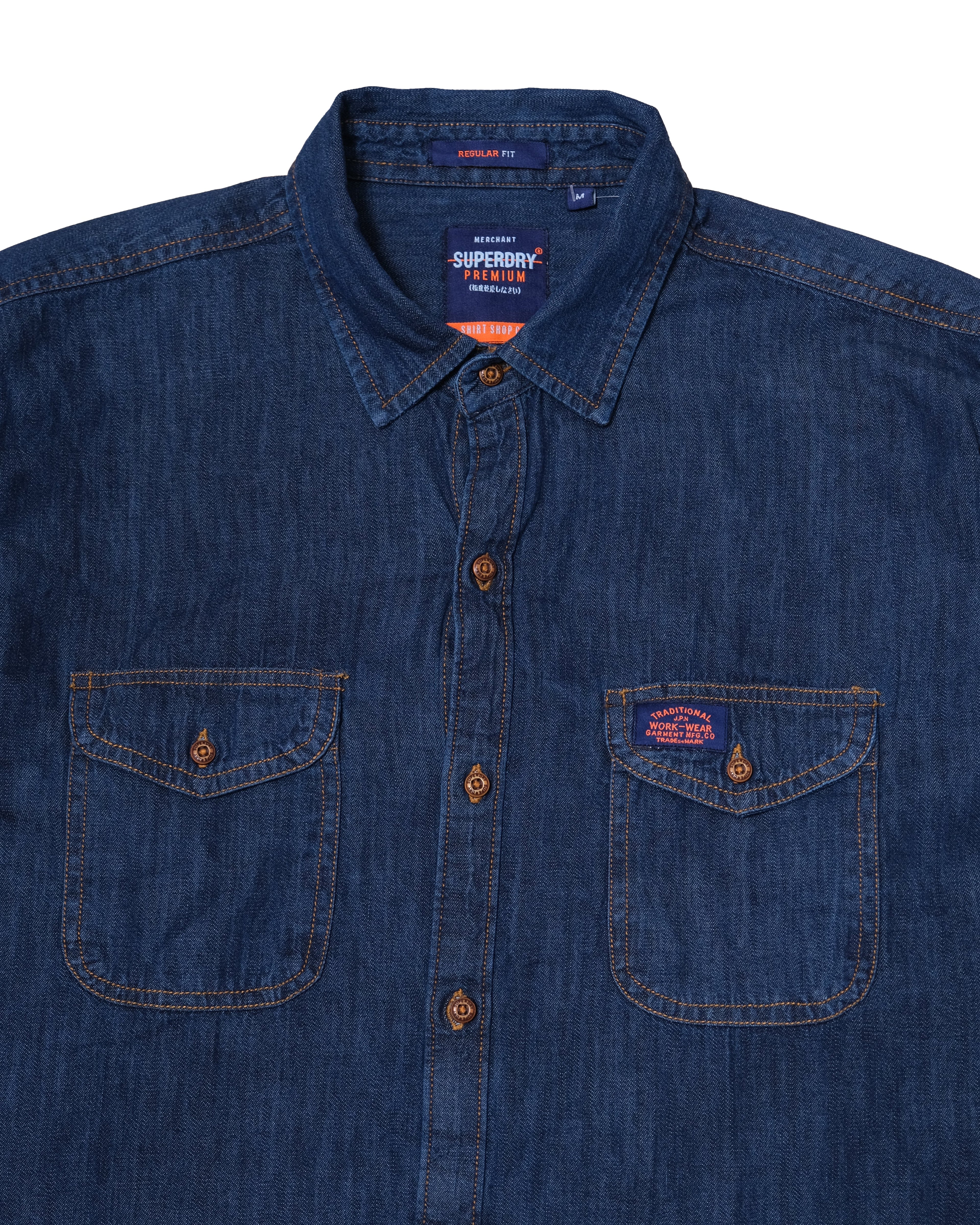 SUPERDRY Ocean Depths Vintage Slim Fit Long Sleeve Denim Shirt