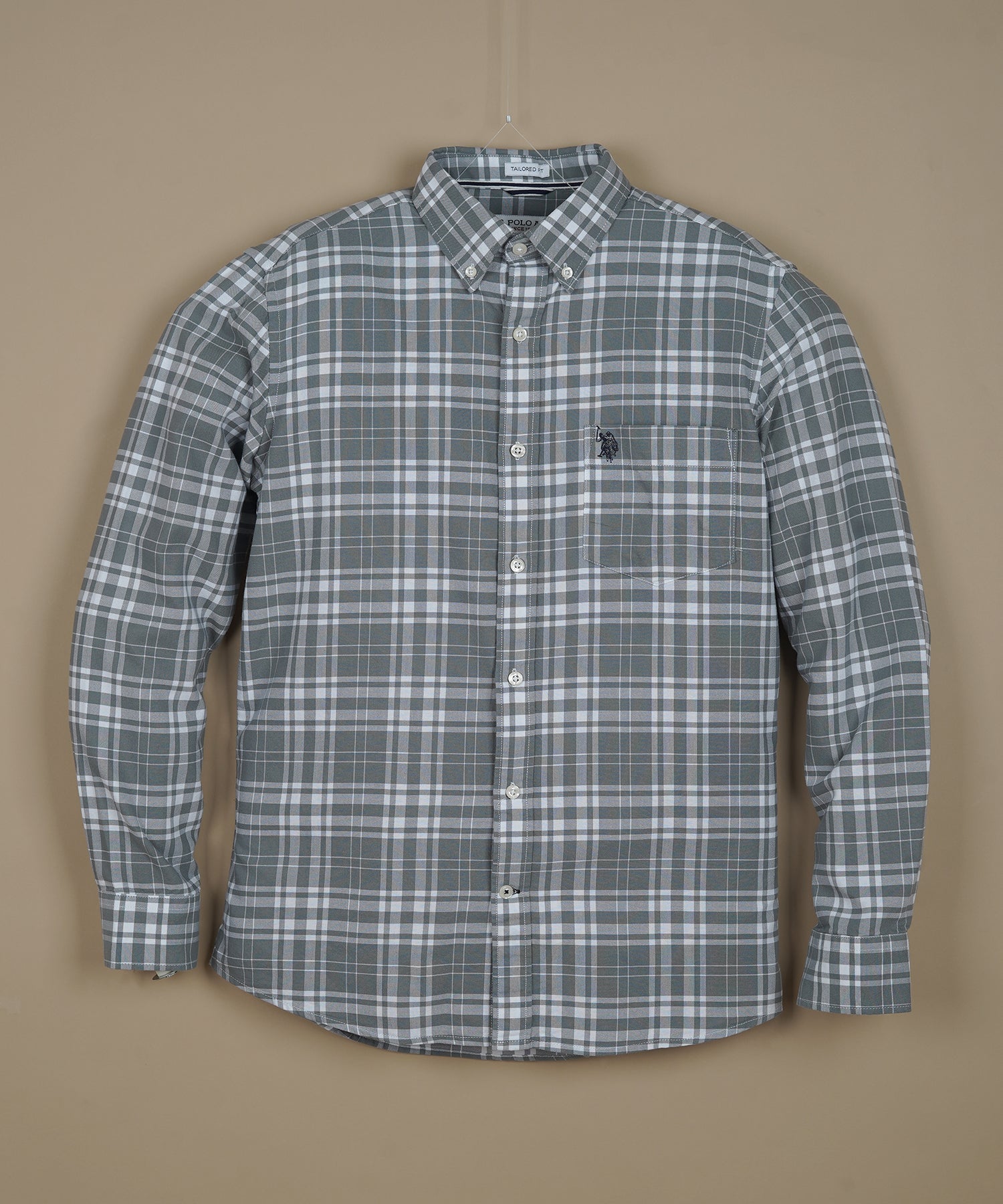 U.S. POLO ASSN. Prismatic Ash Classic Fit Long Sleeve Button-Down Shirt