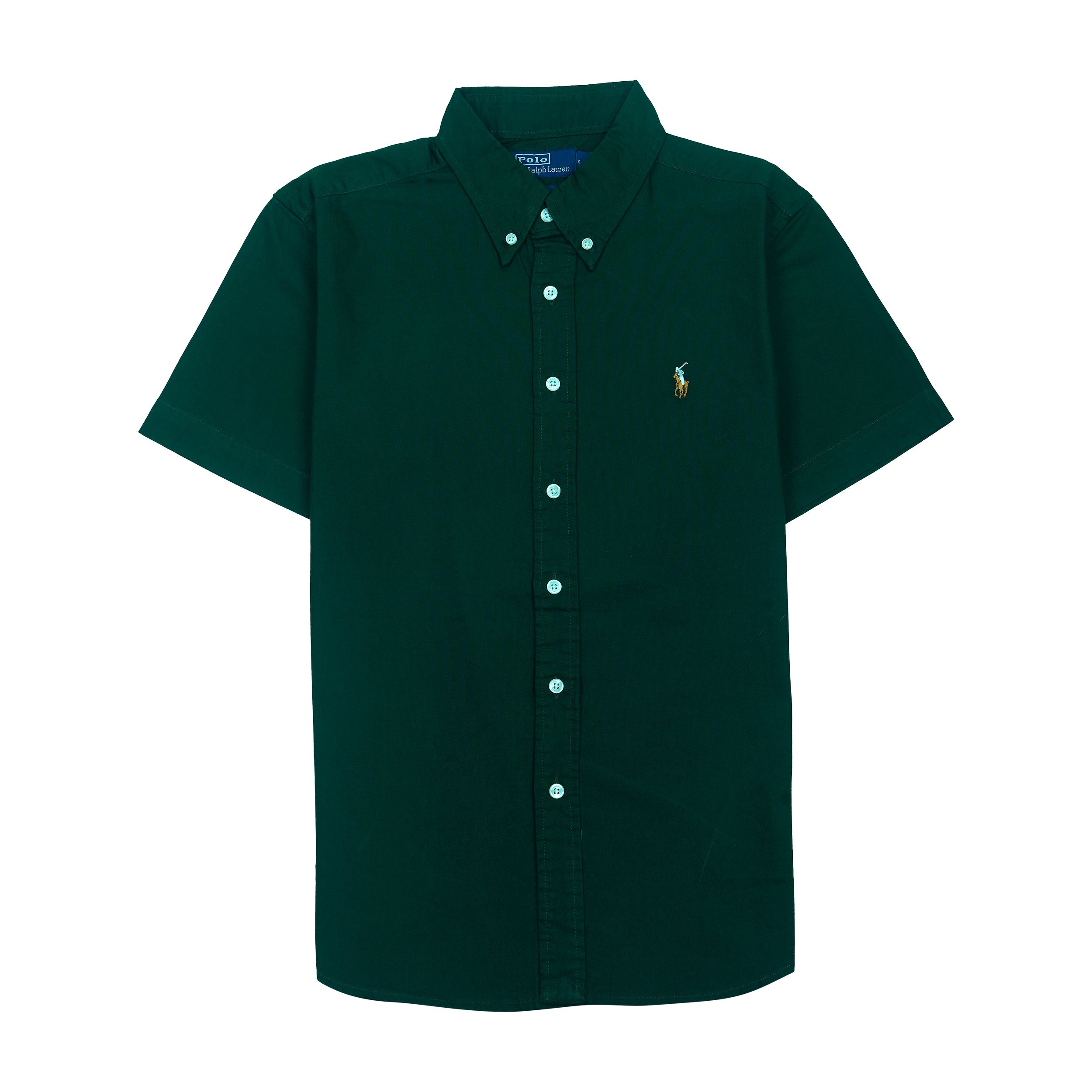 POLO RALPH LAUREN Mystic Forest Classic Fit Short Sleeve Button-Down Shirt