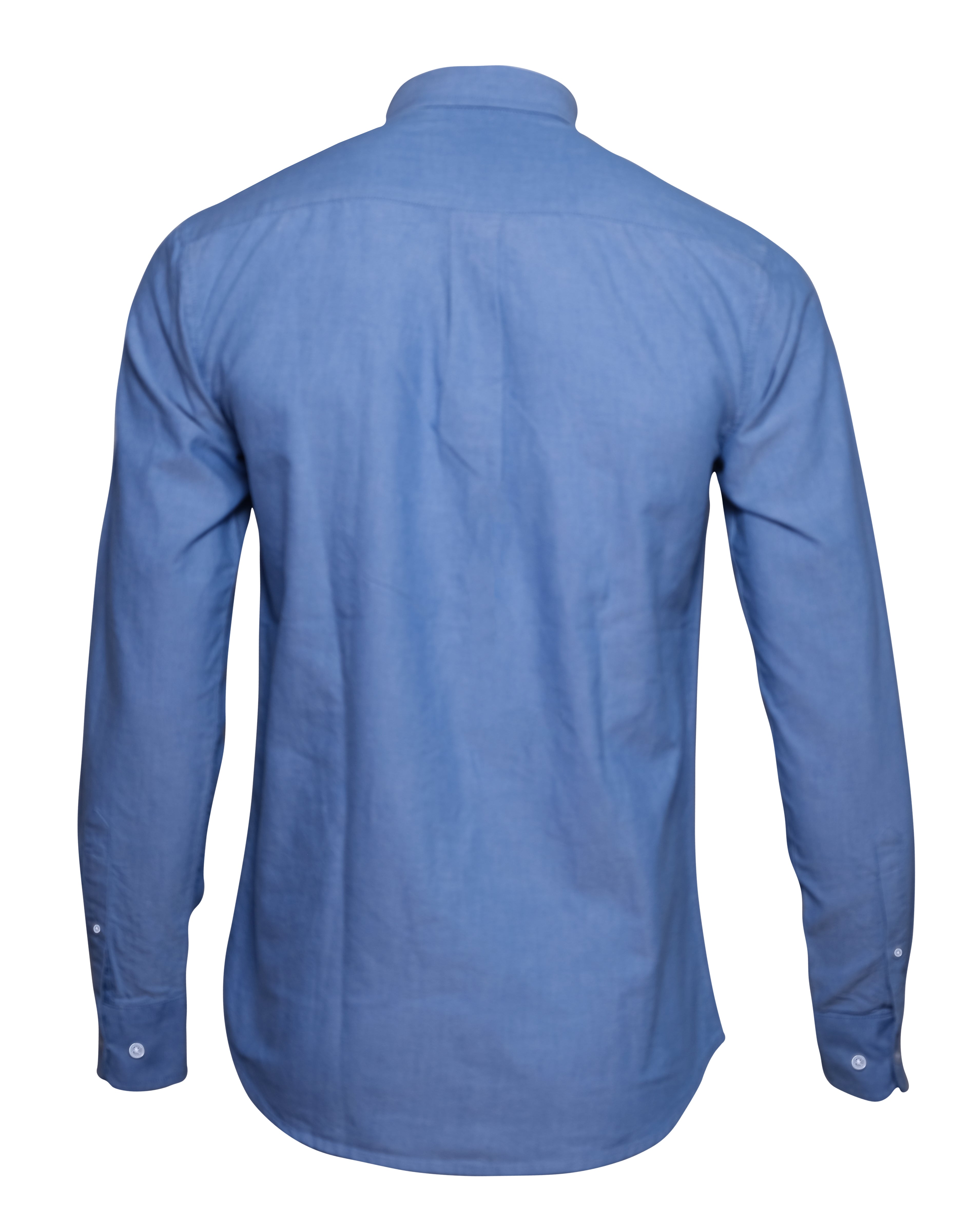 LACOSTE Serene Blue Classic Fit Button-Down Long Sleeve Shirt