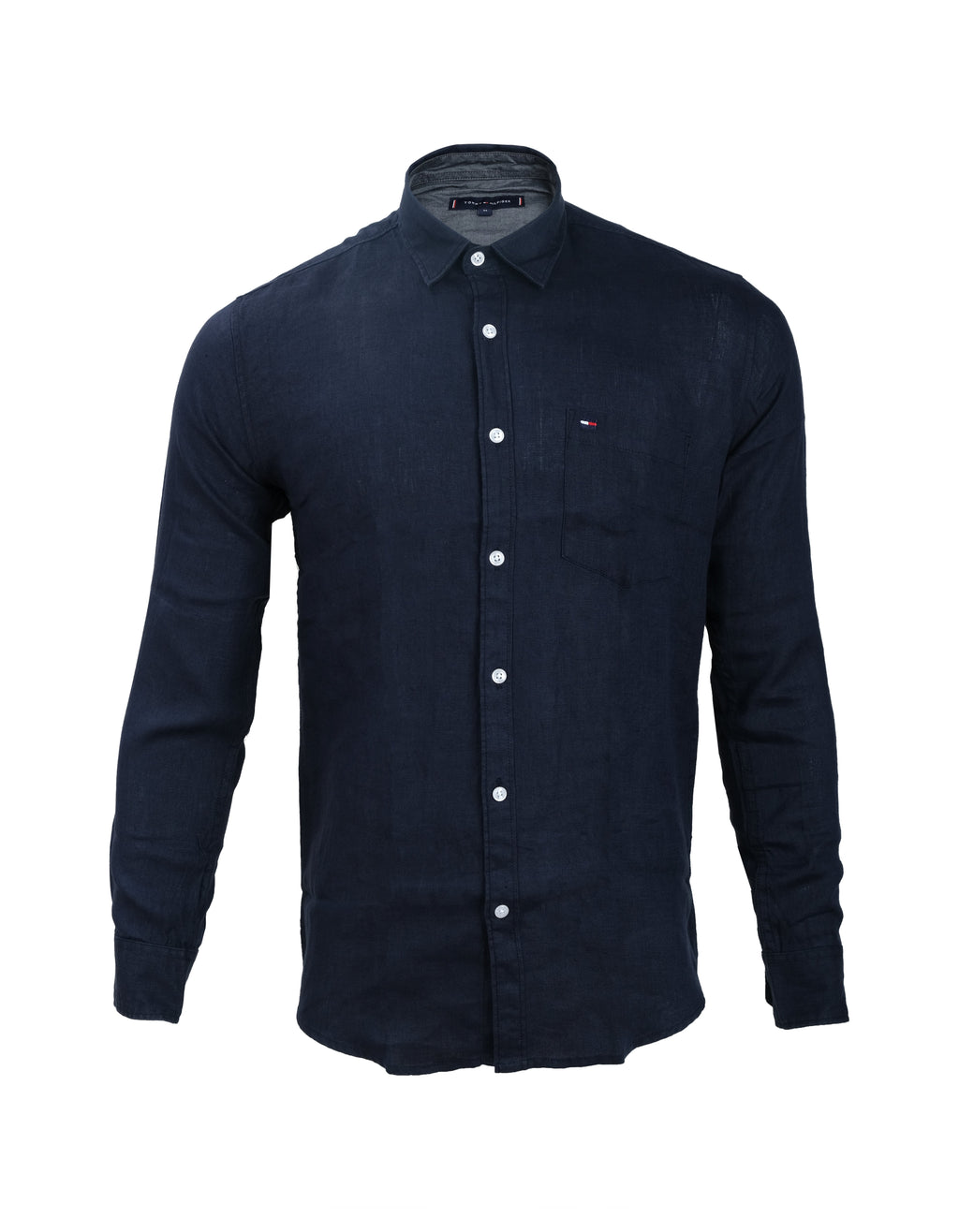 TOMMY HILFIGER Oceanic Navy Classic Fit Long Sleeve Shirt