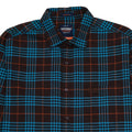 SUPERDRY Rustic Cedar and Azure Check Slim Fit Long Sleeve Shirt