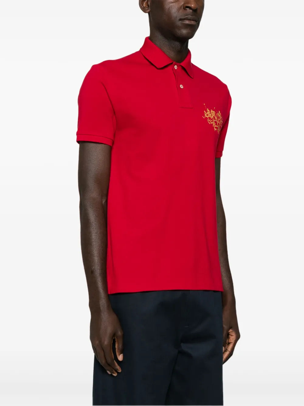 POLO Ember Glow Classic Fit Short Sleeve Piqué Polo Shirt