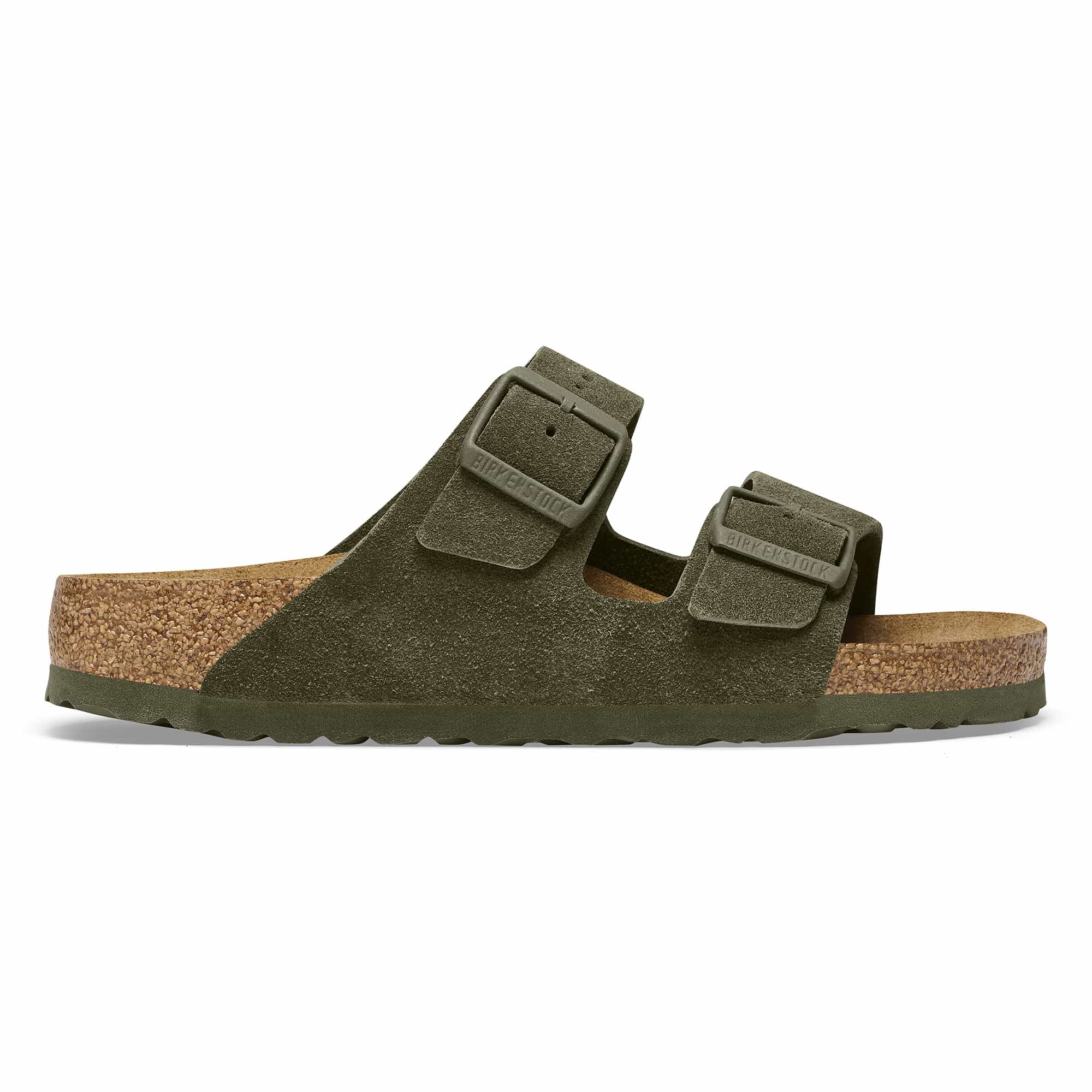 BIRKENSTOCK Sage Green Suede Arizona Sandals