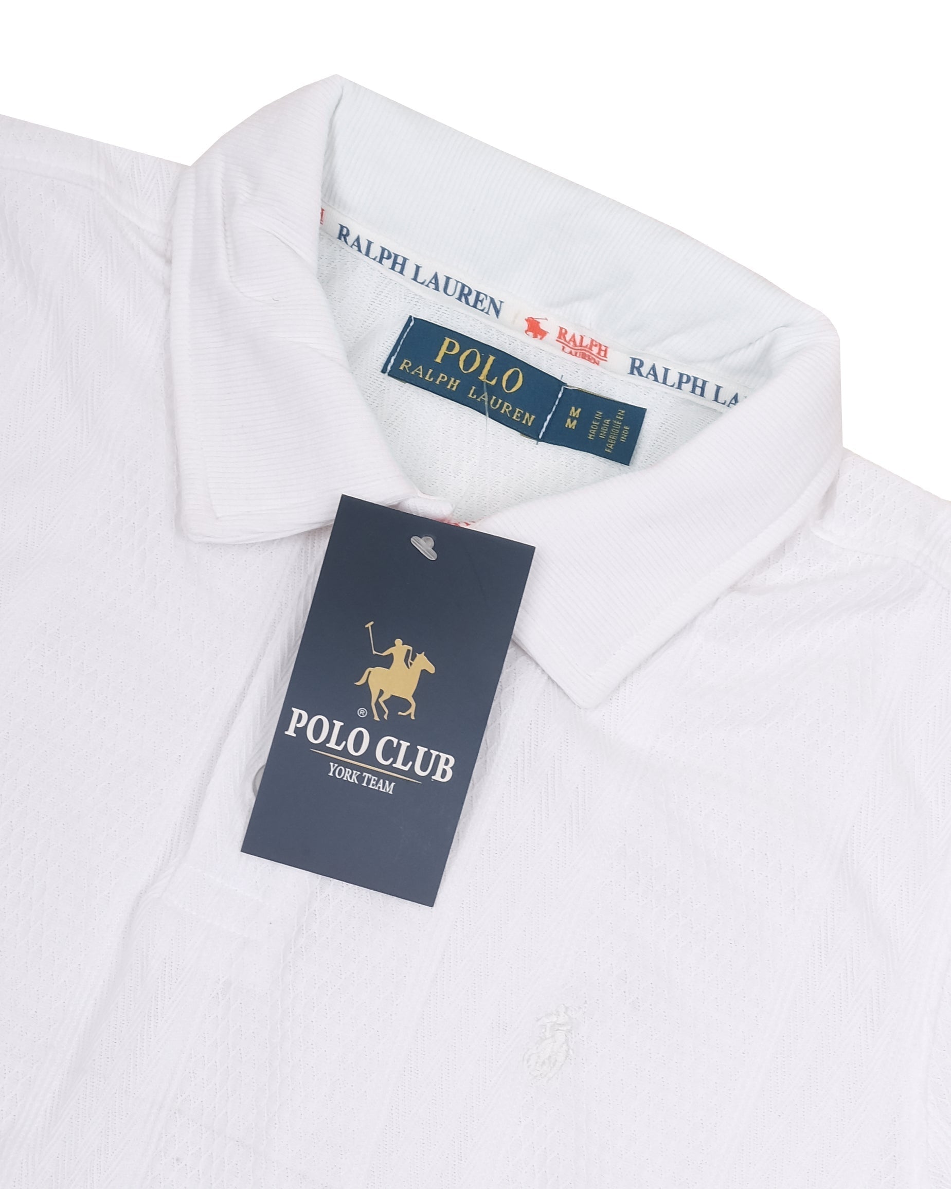 POLO RALPH LAUREN Frosted White Classic Fit Mesh Short Sleeve Polo Shirt