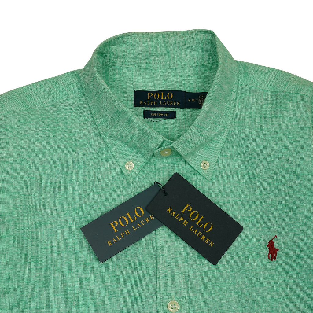 POLO RALPH LAUREN Prismatic Jade Tailored Fit Long Sleeve Button-Down Shirt