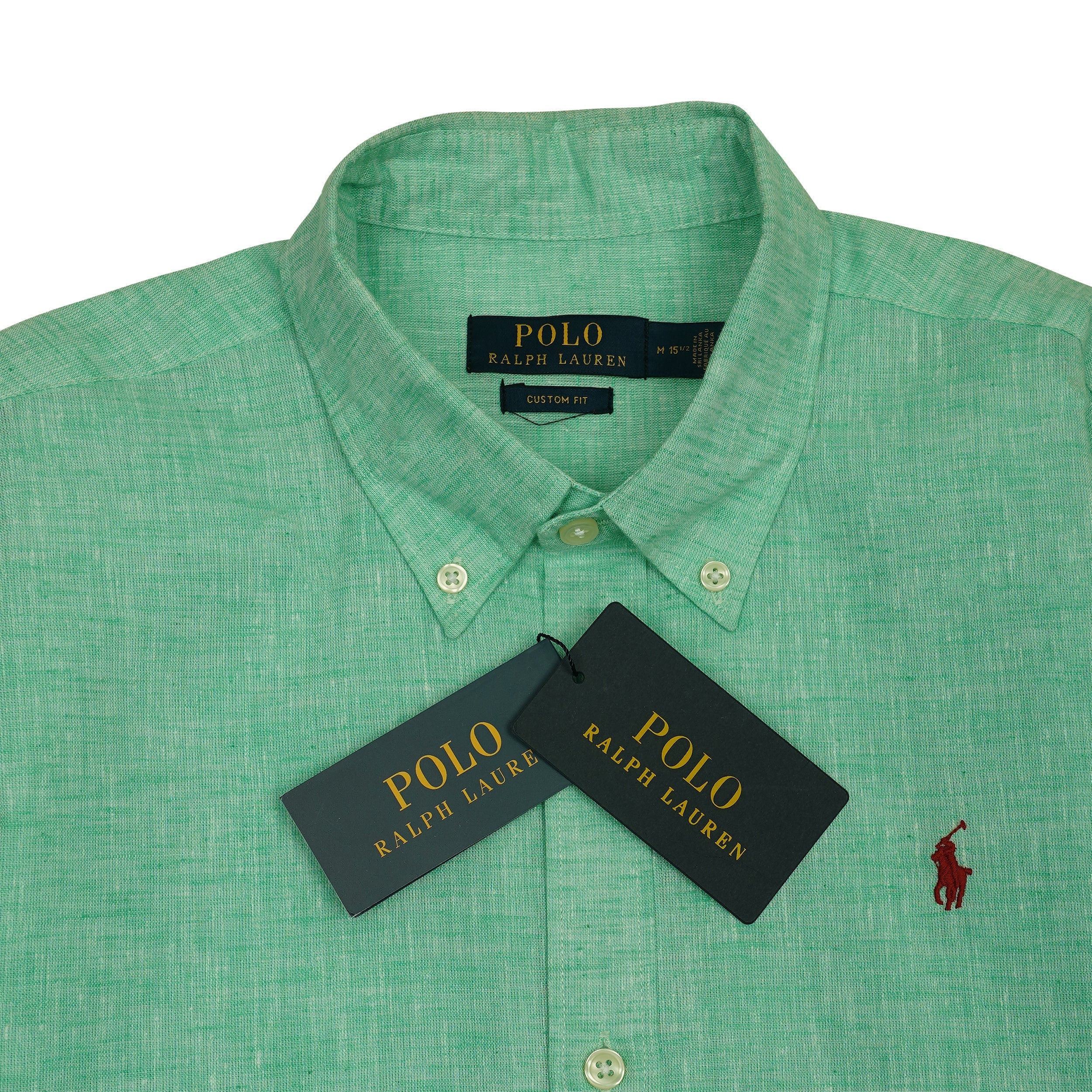POLO RALPH LAUREN Prismatic Jade Tailored Fit Long Sleeve Button-Down Shirt