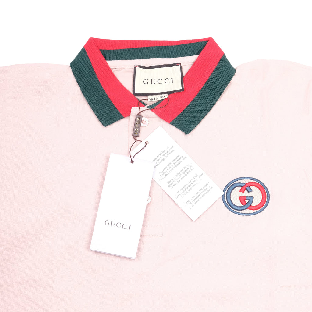 GUCCI Blushing Petal Slim Fit Piqu�� Polo Shirt