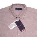 TOMMY HILFIGER Crimson Stripe Classic Fit Long Sleeve Button-Up Shirt