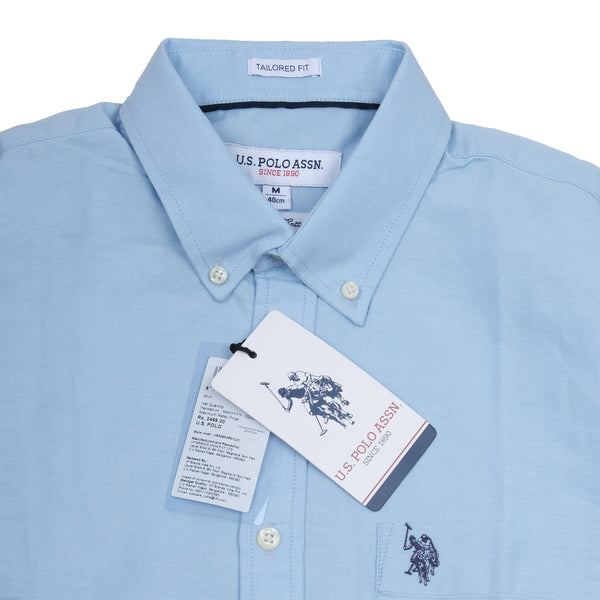 U.S. POLO ASSN. Oceanic Sky Tailored Fit Long Sleeve Button-Down Shirt